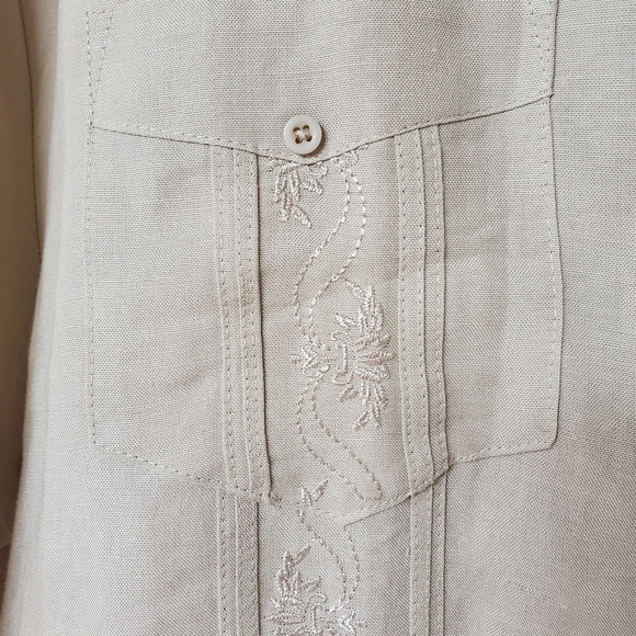 Cubavera Mens Short Sleeve Button Down Size XL - Picture 3 of 5